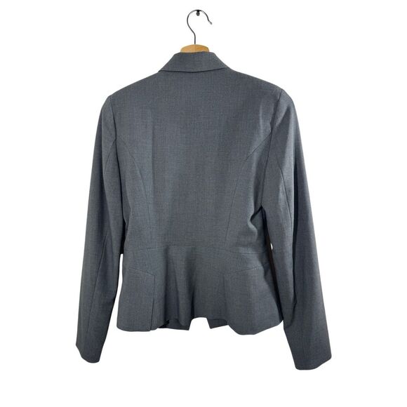 Worthington Gray Long Sleeve Blazer Jacket Size 4 Single Button Formal Career - Picture 11 of 12